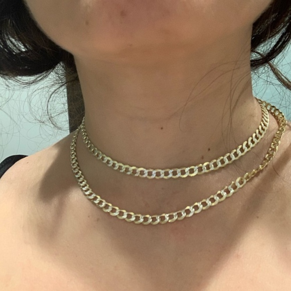 Gold plated Cuban diamond cut Chain 30 inches